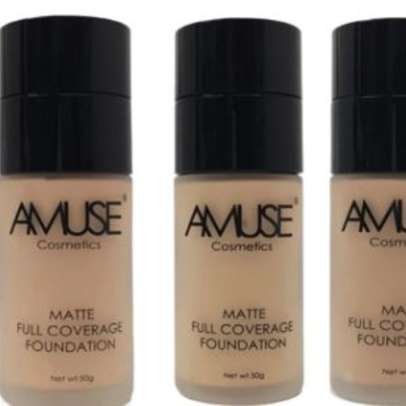 NIB Amuse Liquid Foundation Semi Matte Finish LIGHT NO DARK - Picture 3 of 13